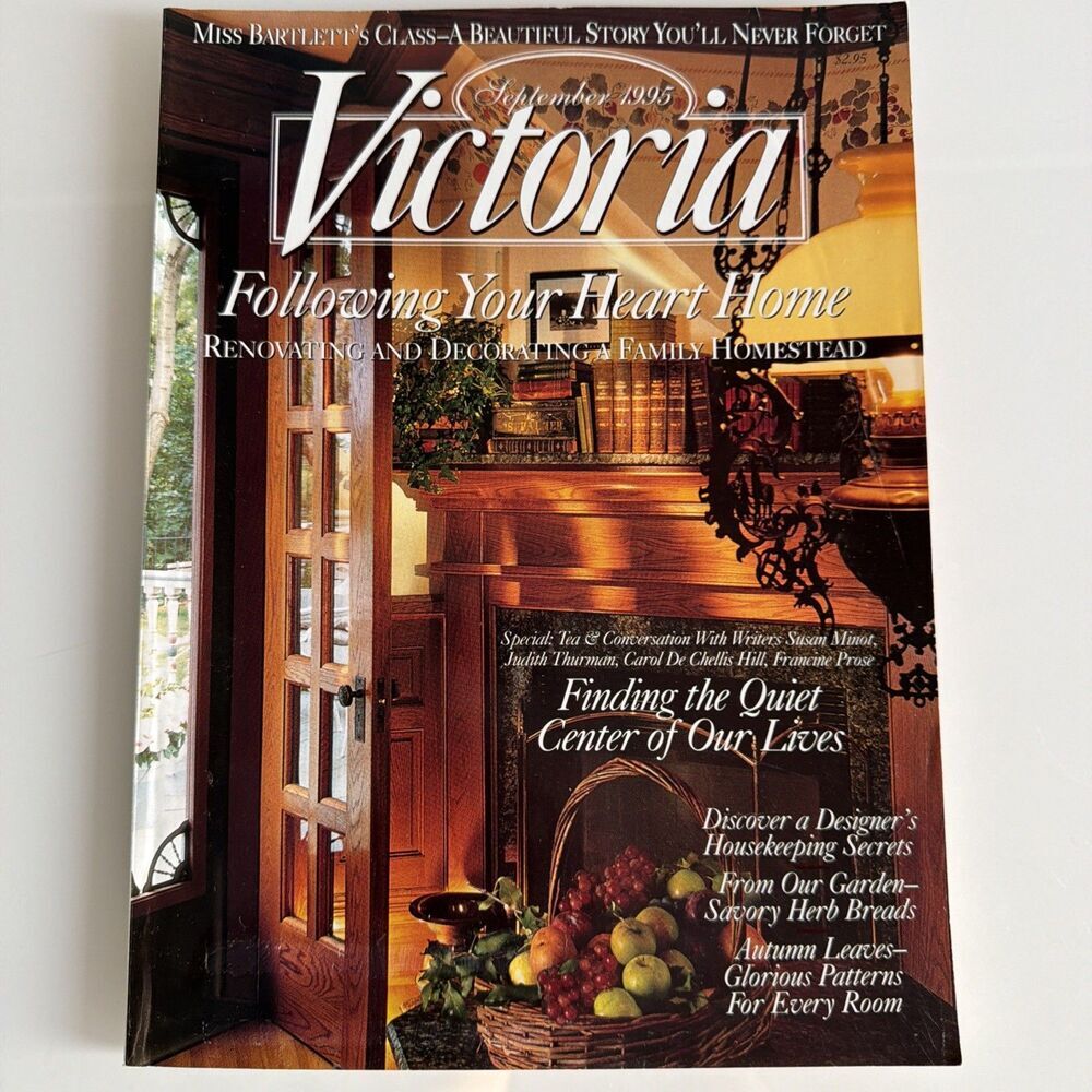 Vintage Victoria Magazine September 1995 Following Your Heart Home Fall Vol. 9